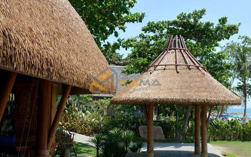 Mái lá nhân tạo vật liệu lợp mái cao cấp cho các khu resort